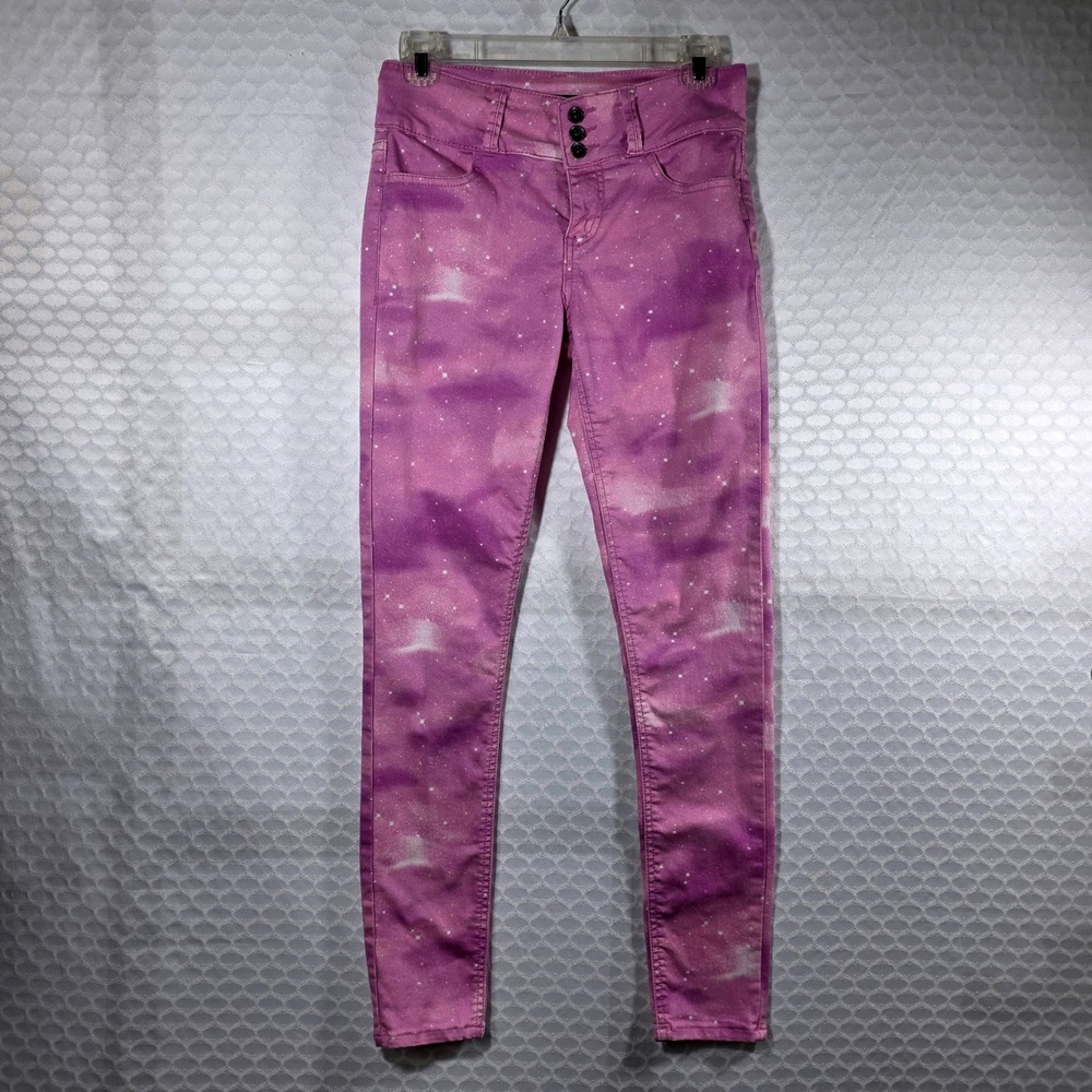 BlackHeart Galaxy Print High Rise Skinny Stretch Jeans